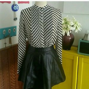 Button down  dress Shirt with pleaded front